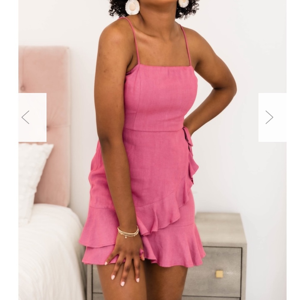 Pink Lily berry dress